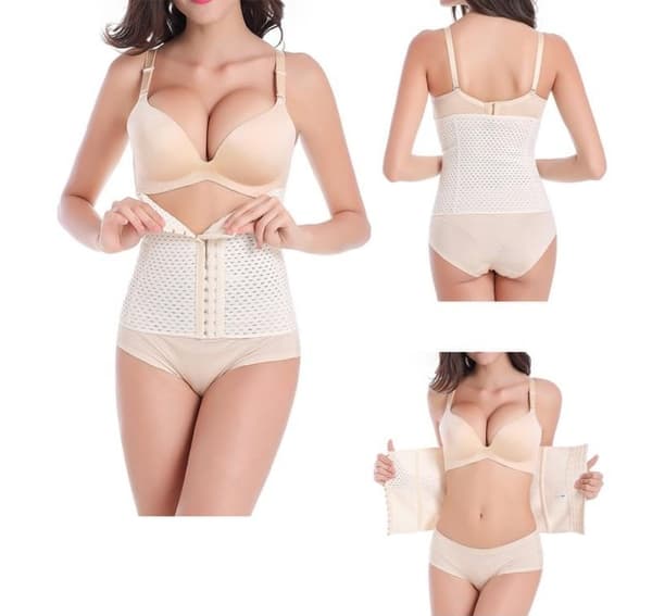 Træningskorset/Waist Trainer for Timeglasfigur - Beige