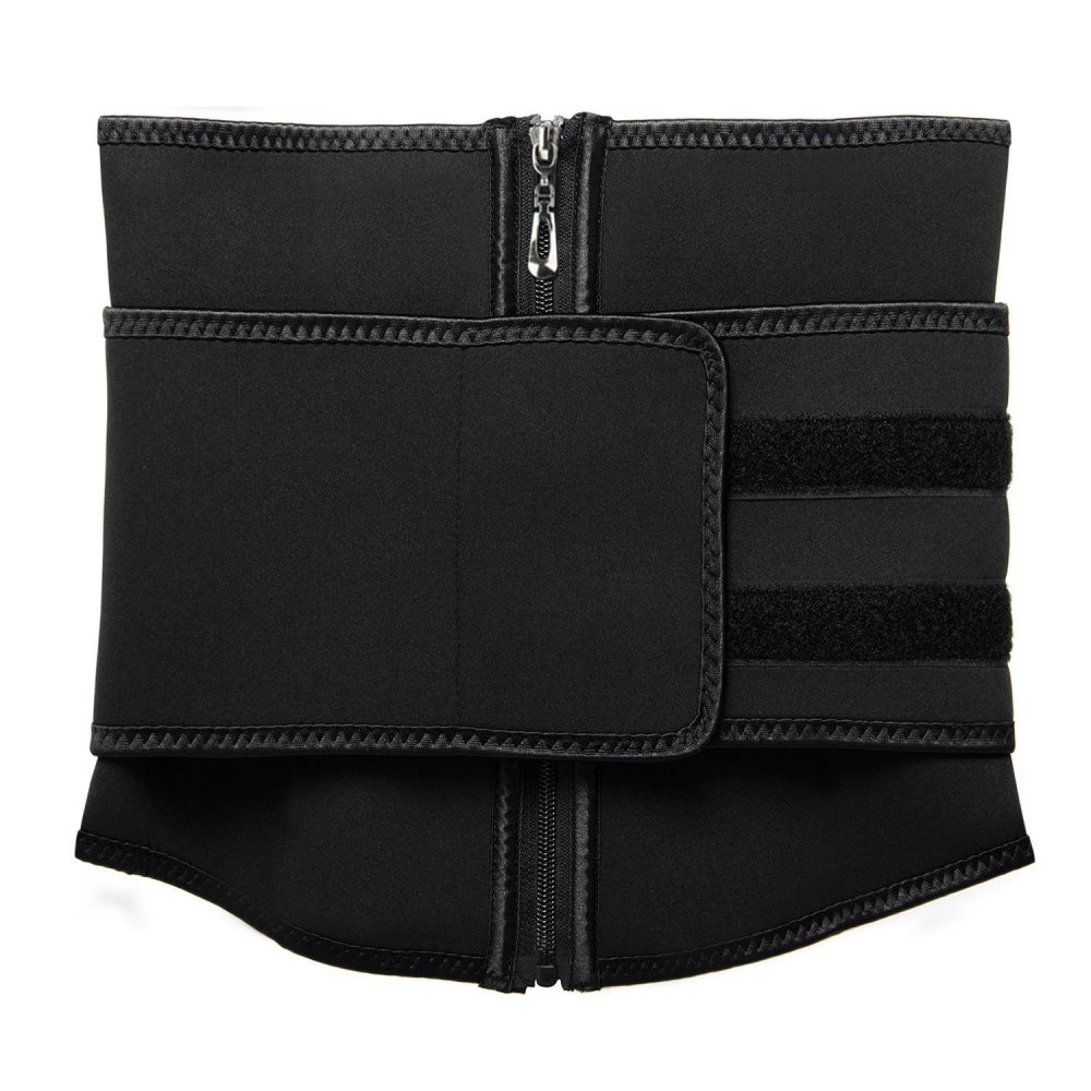 Waist Trainer med Kardborreband - Svart