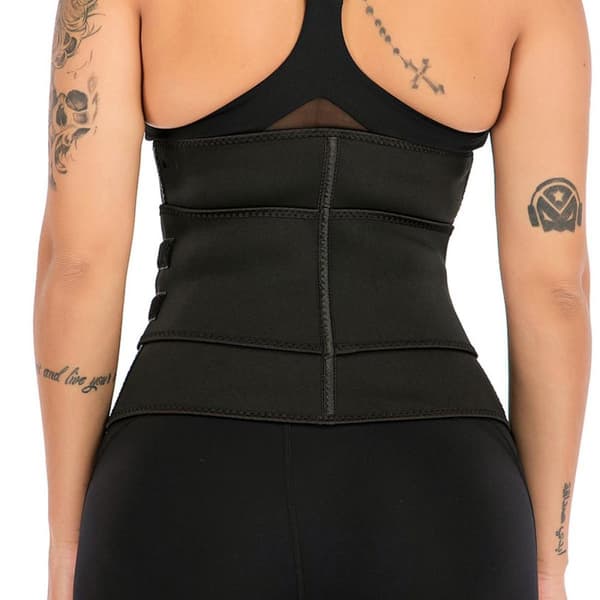 Waist Trainer Tarranauhalla - Musta
