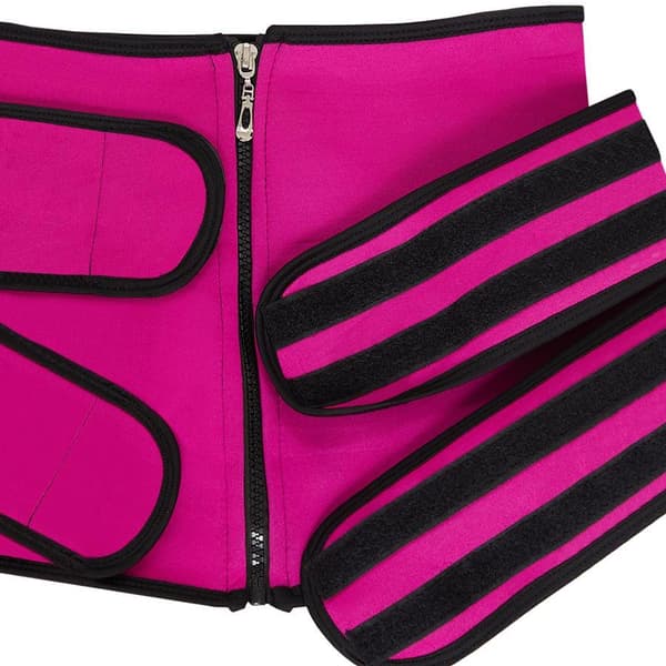 Waist Trainer med To Bånd - Rosa
