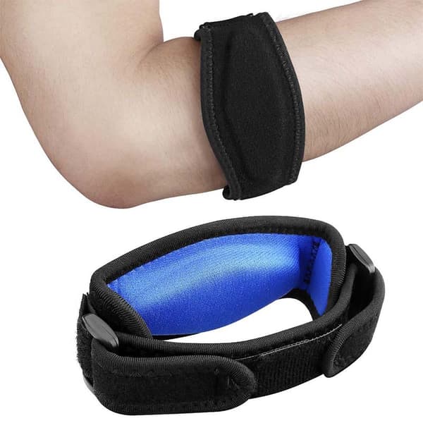 Tennisarmbåge Strap - Skydd vid Öm Armbåge Unisize Blå