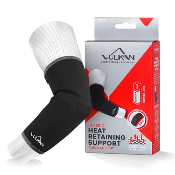 Vulkan Unisex vuxen neopren armbågsskydd för vuxna Black M