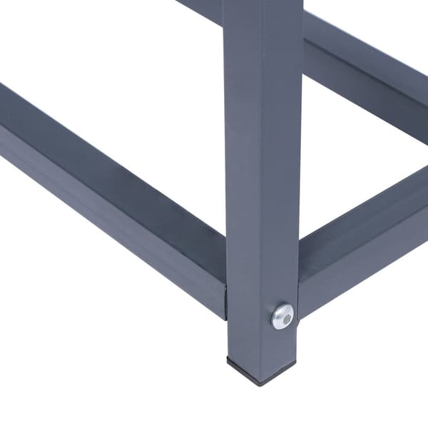 ML-Design metal fireholstery hylde antracit XL 145 x 57 x 145 cm, brænde rack udenfor, haven pejs træstation 1,2 m³, træ line stabling hjælpemiddel