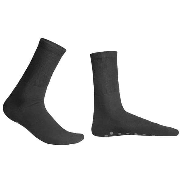 Kilde® anti-slip bomuldsstrømper 35-38 med anti-slip - Sort