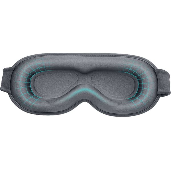 3D-sovemaske med memory-skum - grå
