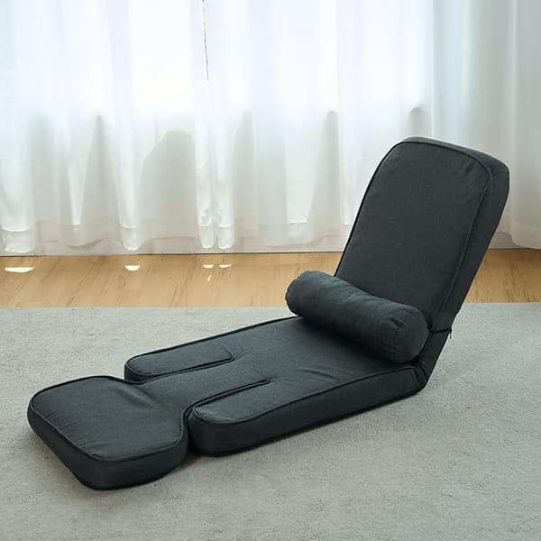 Ergonomisk gulvstol med stålramme og blød polstring