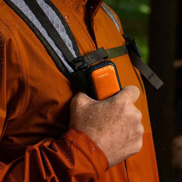 Uppladdningsbara handvärmare med 2-i-1 magnetisk design - Svart/Orange