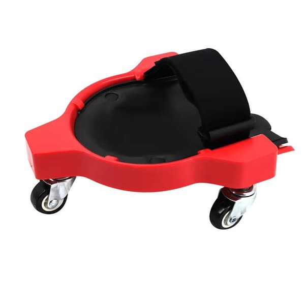 Rullaava polvityyny, jossa on säädettävä hihna ja ergonominen muotoilu