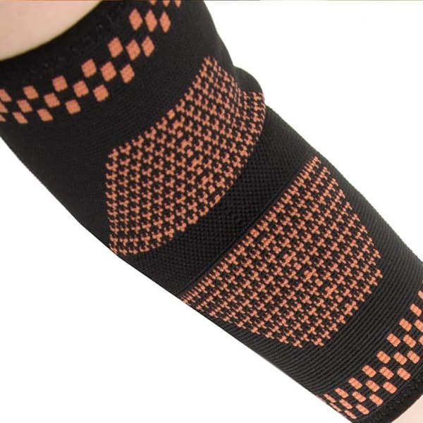 Armbågsstöd med Kompression | Värmeaktiverande Kopparfibrer Armbågsskydd