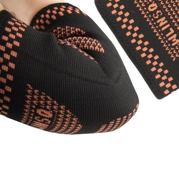 Armbågsstöd med Kompression | Värmeaktiverande Kopparfibrer Armbågsskydd
