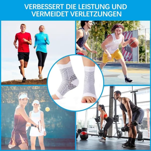 Lollanda 4 Par Fotledsstöd Med Kompression Ankelstöd , Stödjande för Sport & Vardag, Andningsbara