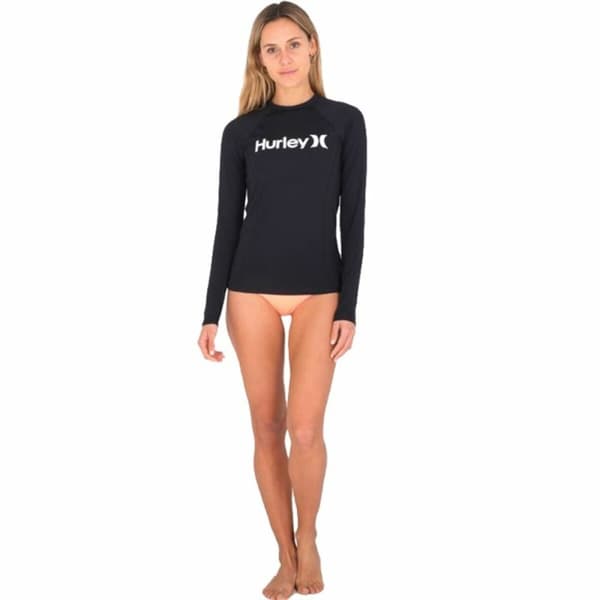 Langarmet Genser til Kvinner One and Only Solid Mock Hurley Svart Dame - XS