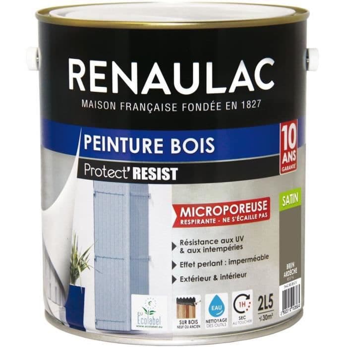 RENAULAC Ardeche Brun træmaling - 10 års garanti - 2,5L - 30m² / depositum