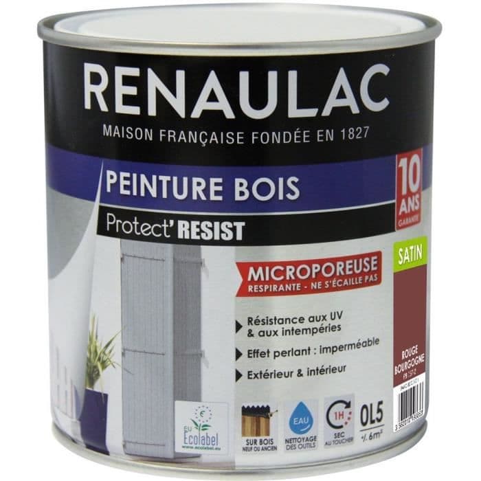 RENAULAC Trærød Bourgogne maling - Garanti 10 år - 0,5L - 6m² / depositum
