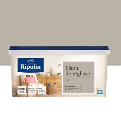 RIPOLIN Alle stykker Vægmaleri - Satin Licorice Stick, 2,5L
