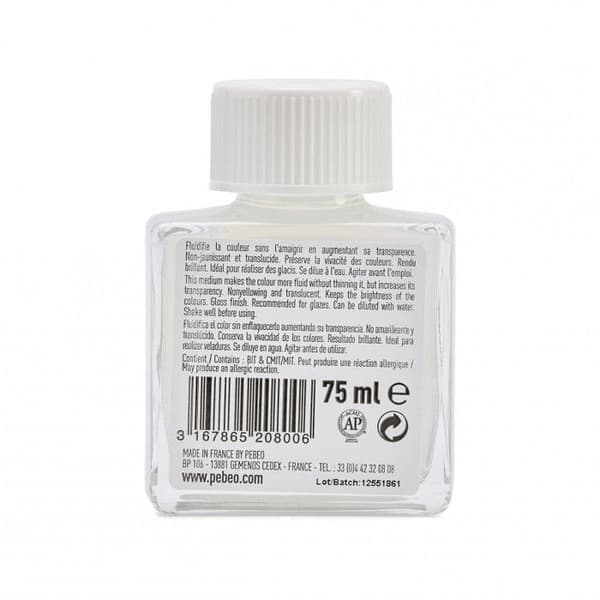 Medium Akryl - PEBEO - Konstnärsakryl - 75 ml - Blank - Ej gulfärgad