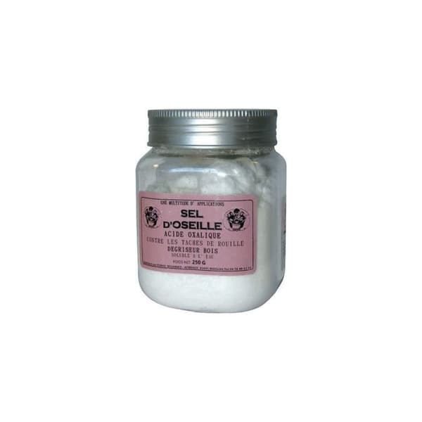 Oxalsyra - DOUSSELIN - 250 g - Vit pulver - Blekmedel för trä - Effektiv fläckborttagare