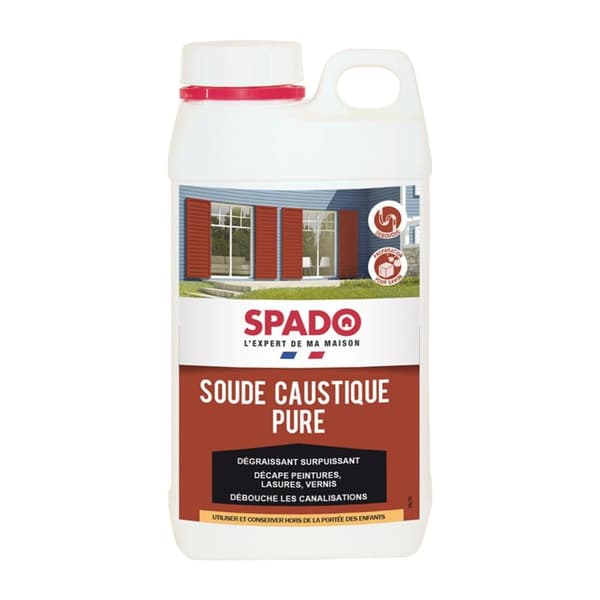 Kaustiksoda - SPADO - 1kg - Avblockerar rör - Avfettningsmedel - Tvåltillverkning