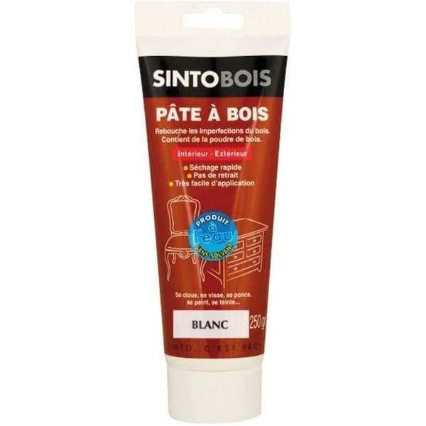 Träspackel - SINTO - SINTOBOIS - Vit - Tub 250g - Lätt träreparation