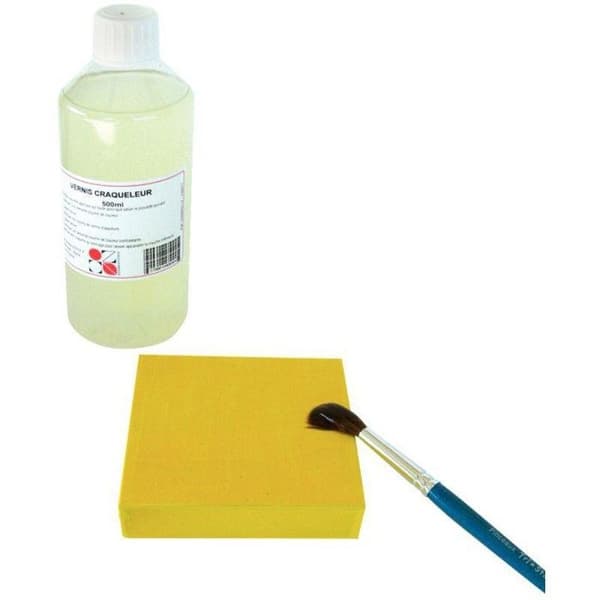 Vernis craqueleur - OZ INTERNATIONAL - Flaska på 500 ml - Sprickeffekt - För gouache och akryl