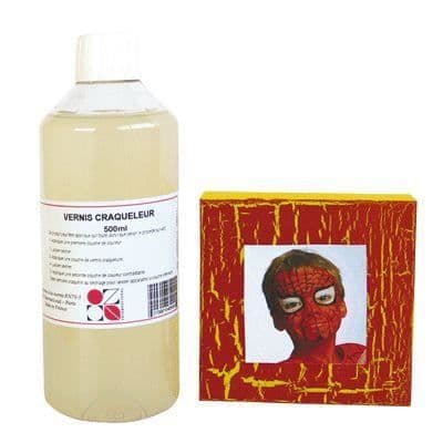 Vernis craqueleur - OZ INTERNATIONAL - Flaska på 500 ml - Sprickeffekt - För gouache och akryl