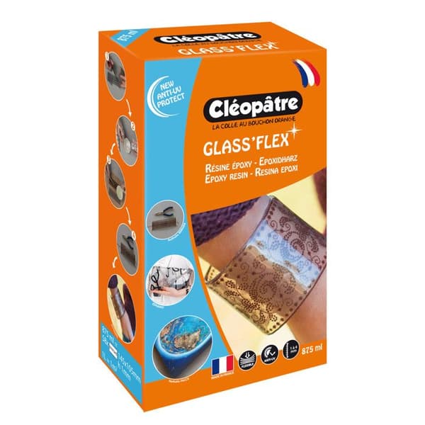 Resin - Kleopatra - Glas 100 - 875 ml - Hög kvalitet - Ideal för DIY