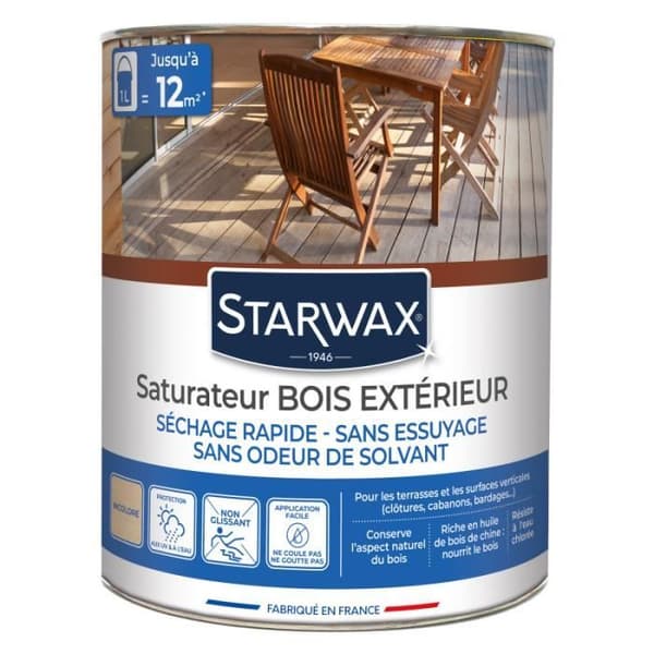 Saturator - STARWAX - 1 liter - Färgless - Snabbtorkande - UV-beständig