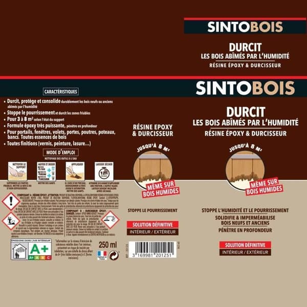 SINTO skadad trähärdare - 250 g