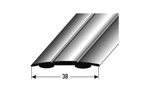 PROVISTON Tröskellist 1.8 x 38 x 1000 mm Anodiserad aluminium Mörkbrons Självhäftande