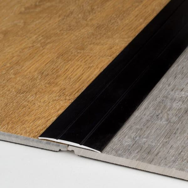 PROVISTON Tröskeltröja 1.8 x 38 x 2700 mm Anodiserad aluminium Svart Självhäftande