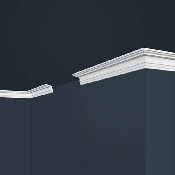 PROVISTON - Taklist - 35 x 35 x 2000 mm - Gesims - Polystyren - Vit
