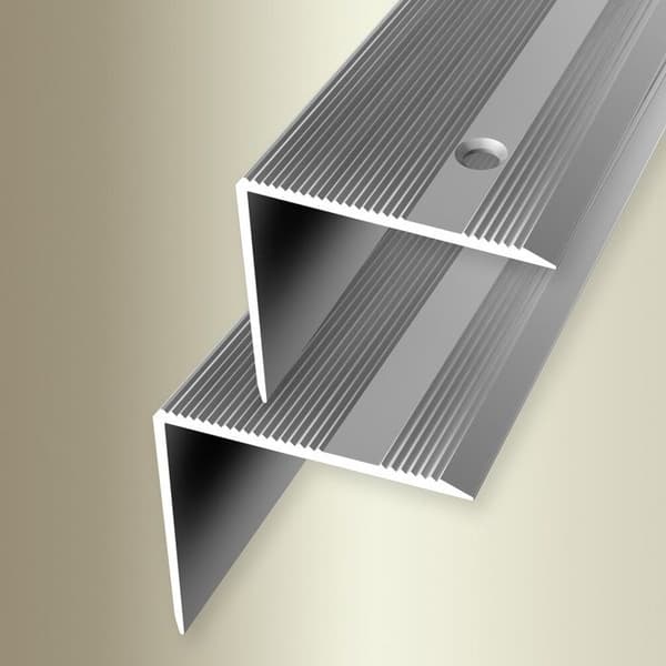 PROVISTON Trapetsprofiler &amp; hörn L 40mm B 45mm L 1000mm Anodiserad aluminium