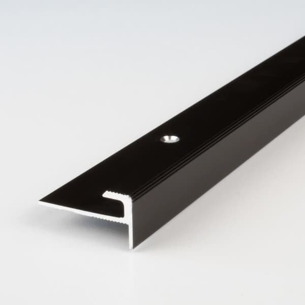 PROVISTON Aluminium stoppprofil 12 x 28 x 1000 x 5 mm Mörkbrons