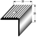 Miniatyrbild 2 av 5: Aluminium anodiserad silvertröskel L 20 mm H 20 mm Längd 1000 mm Att skruva fast 1 styck