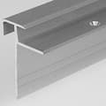Miniatyrbild 4 av 4: Trappsteg för Anodiserad Aluminium Silver L 10 mm H 8.5 mm Genomborrad 1 st