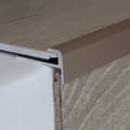 Miniatyrbild 4 av 4: PROVISTON Inramningsprofil 28 x 12 x 900 mm Anodiserad aluminium Finishprofil Silverräfflad Genomborrad