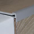 Miniatyrbild 1 av 4: PROVISTON Inramningsprofil 28 x 12 x 900 mm Anodiserad aluminium Finishprofil Silverräfflad Genomborrad