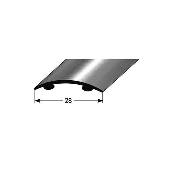 Tröskelprofil Alu anodiserad Mörkbrons L 28 mm H 1.5 mm Längd 1000 mm Självhäftande