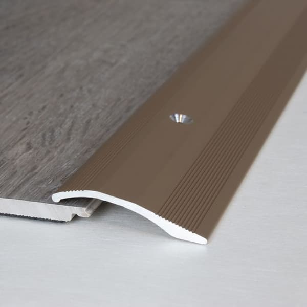 PROVISTON Justeringsprofil Alu anodiserad Ljusbrons l 40 mm H 5 mm Förborrad L 2700 mm
