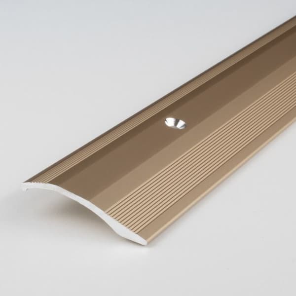 PROVISTON Justeringsprofil Alu anodiserad Ljusbrons l 40 mm H 5 mm Förborrad L 2700 mm