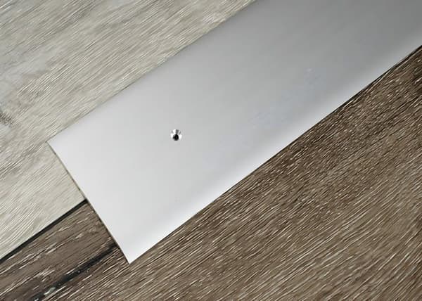 PROVISTON Tröskelprofil Profil av övergång Alu 80 x 1000 mm Silver med sidofäste