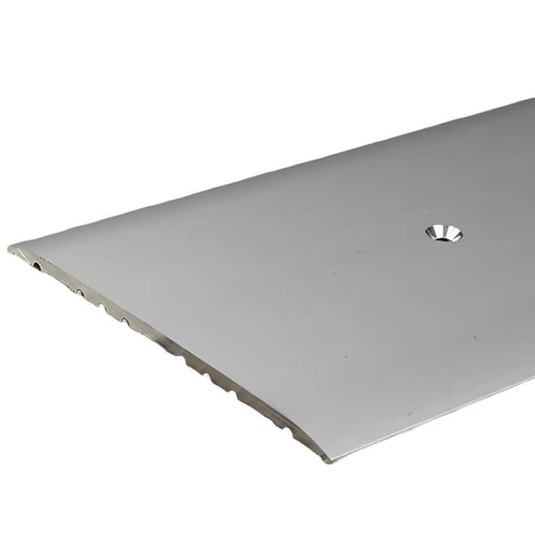 PROVISTON Tröskelprofil Profil av övergång Alu 80 x 1000 mm Silver med sidofäste