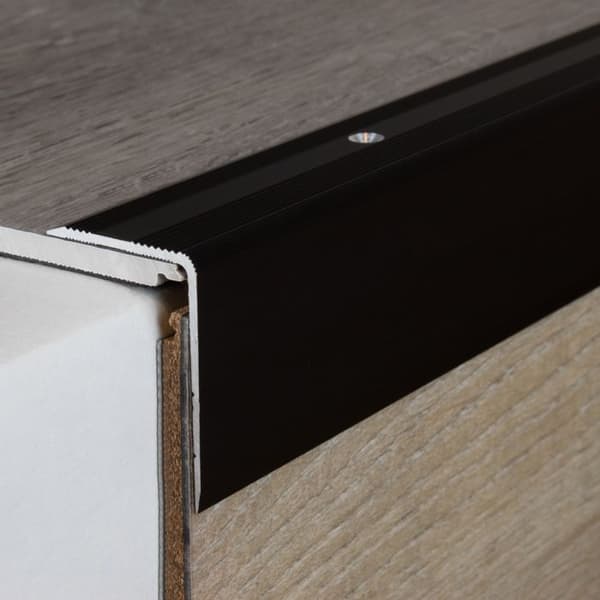 PROVISTON Trappsteg för golvbeläggning 30 x 22-52 x 1000 mm Silver