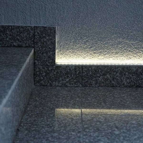 PROVISTON LED-profil i aluminium 12.2 x 7 x 2000 mm Anodiserad silver LED-belysning Indirekt belysning LED-stänger 1 styck