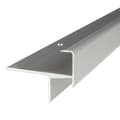 Miniatyrbild 1 av 5: Laminat tröskel - Anodiserad aluminium parkett Silver L 33 mm H 15.3 mm Genomgående