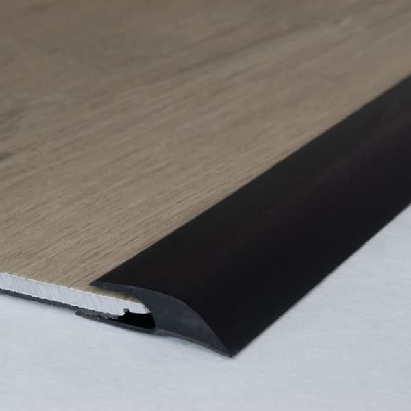 PVC finish profil | stopp profil | höjd 5 mm | Mjuk PVC | typ 356 | Färg:svart | Bredd: 32mm