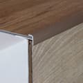 Miniatyrbild 3 av 5: Profil avstängd Alu anodiserad Ljus brons l 25 mm H 3 mm Genomborrad L 1000 mm