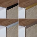 Miniatyrbild 4 av 5: Profil avstängd Alu anodiserad Ljus brons l 25 mm H 3 mm Genomborrad L 1000 mm