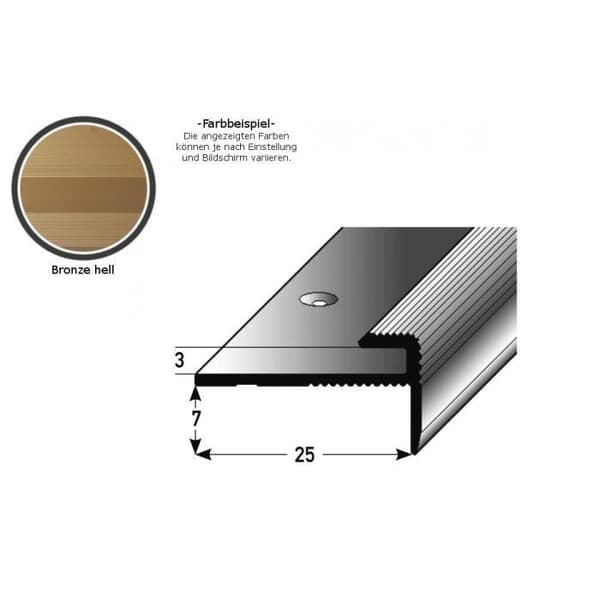 PROVISTON Inramnings- och ytprofiler Alu 10 x 25 x 1000 x 3 mm Ljust brons