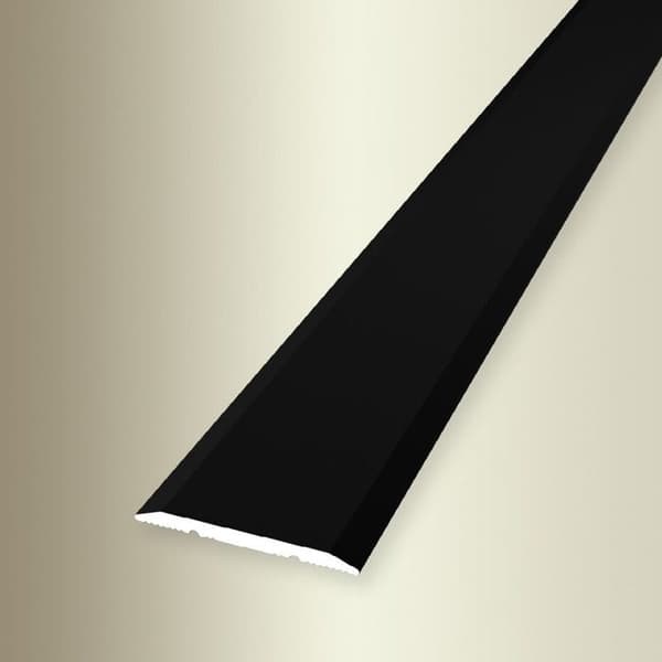 PROVISTON Tröskelstång Bred 25 mm H 0 - 99 mm L 1000 mm Aluminium Slät Svart Självhäftande